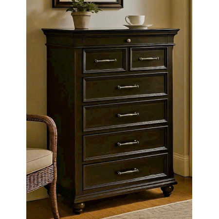 B788-46 : Tủ 6 Ngăn Kéo + Ngăn Trang Sức - Nâu Óc Chó